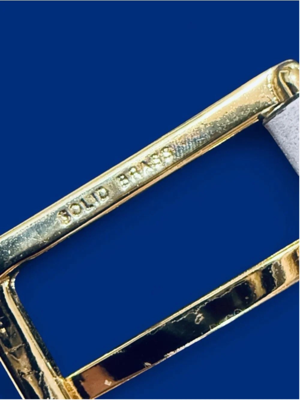 Anderson’s Gray Embossed Calf Leather Belt Made in Italy Solid Brass Size 80